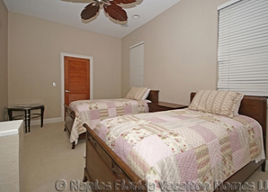 Naples Florida Vacation Homes | Sorrento Home: Second-story Twin Bedroom