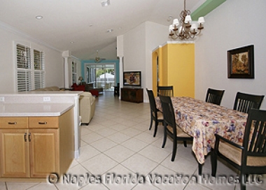 Naples Florida Vacaction Homes Tuscan Vacation Home Front Door to Great Room